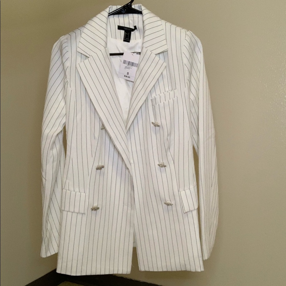 striped blazer